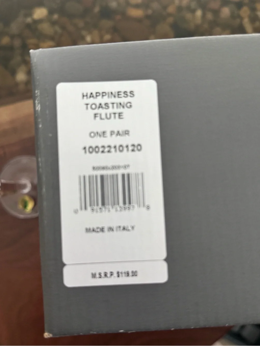 Waterford Crystal Millennium 'Happiness' Champagne Flutes -NWT